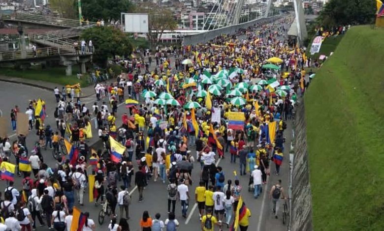Marchas en Pereira y Dosquebradas