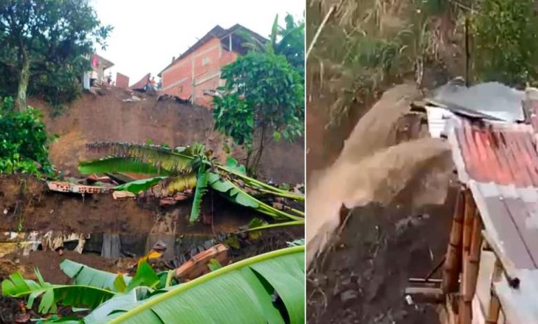 Colapso de viviendas: Deslizamiento de tierra en Pereira deja 3 personas muertas