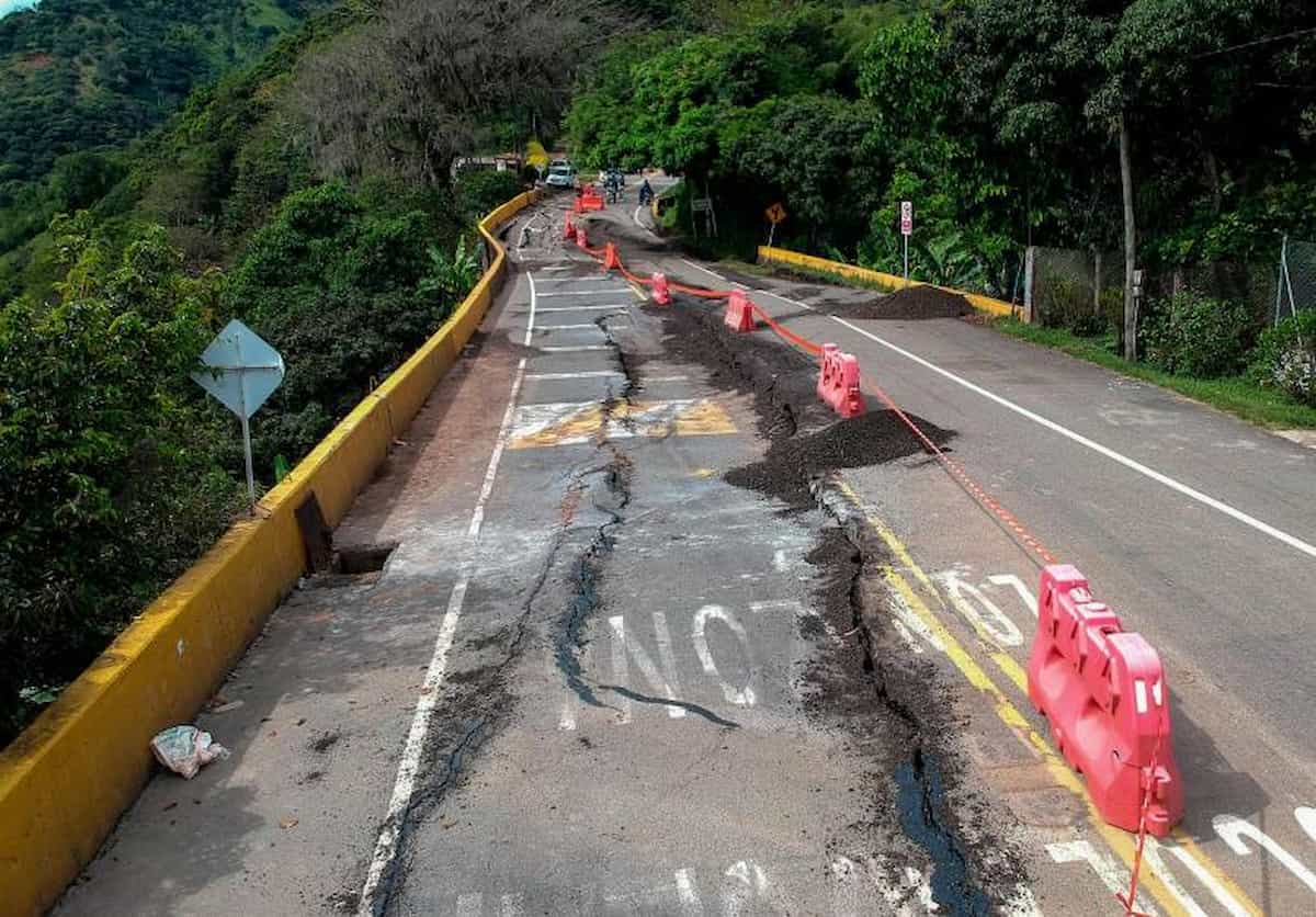 Cierre vial en La Pintada Antioquia