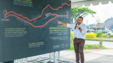 Carlos Maya, Alcalde de Pereira, presenta nuevo acceso vial al Aeropuerto Matecaña