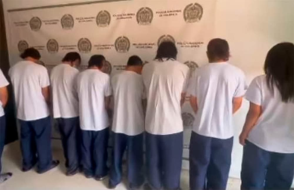 Adolescentes capturados en Montenegro Quindío