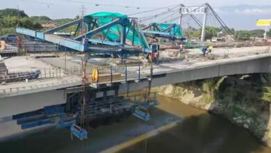Obras en el puente Juanchito