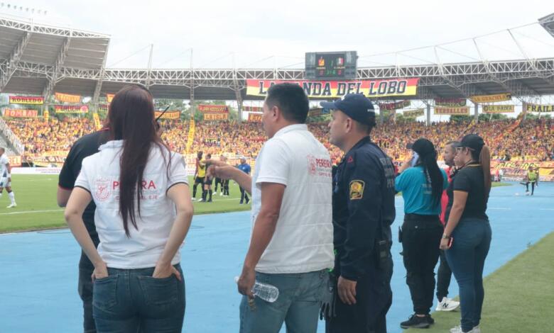 Medidas de seguridad en el estadio Hernán Ramirez Villegas por encuentro entre el Pereira y Atlético Nacional