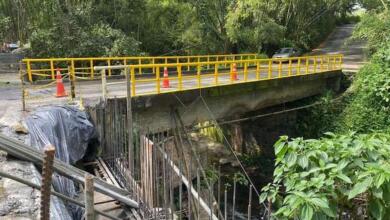 Obras en Puente La Soledad en la vía Quimbaya-Filandia