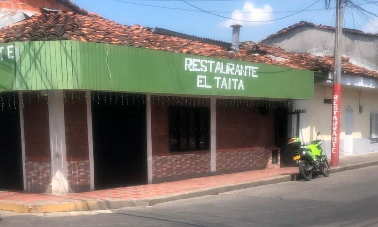 Restaurante El Taita. Luis Alfonso Correa, propietario del establecimiento fue asesinado