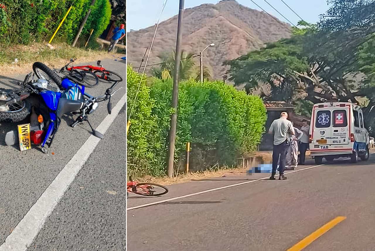 Accidente fatal en la vía Roldanillo-La Unión: dos fallecidos