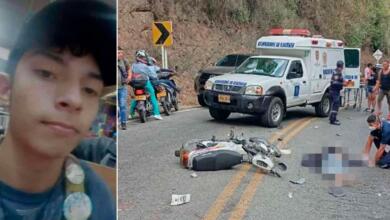 Joven fallece en accidente tras colisionar contra un camión en vía del Quindío